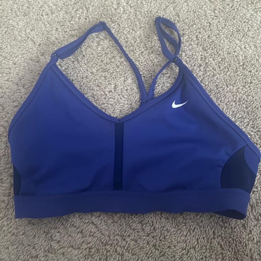 nike royal blue sports bra! adult medium